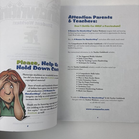 A Reason for Handwriting Cursive F Student WorkText Scripture & Outreach - Picture 3 of 5